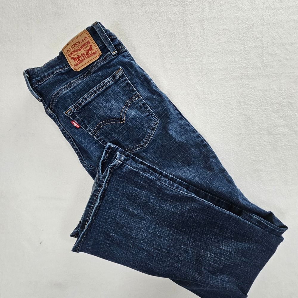 Levis 725 High Rise Bootcut Jeans Dark Wash Indigo Blue 18759-0038 Womens 31x30 - Picture 9 of 9